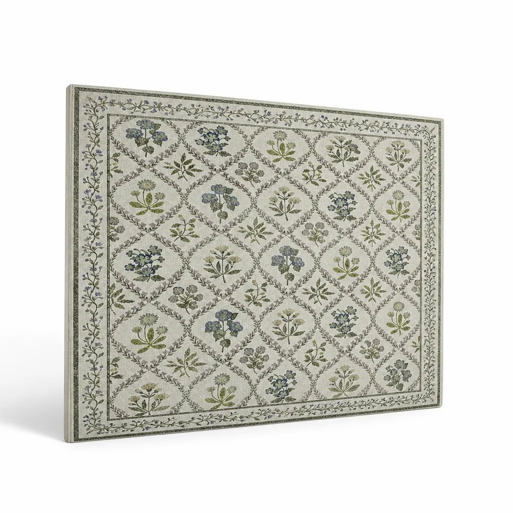 Area Rug Handcrafted Persian Floral Plush Easy Care