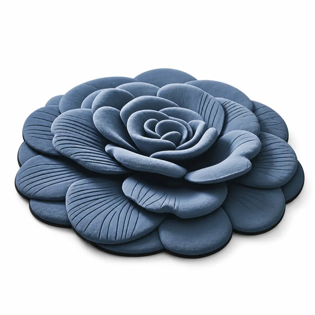 Area Rug Plush Floral Durable & Easy Clean