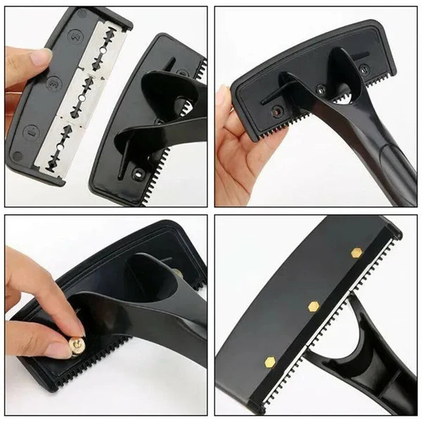 Back Shaver Extra Long Handle & Stainless Steel Blades