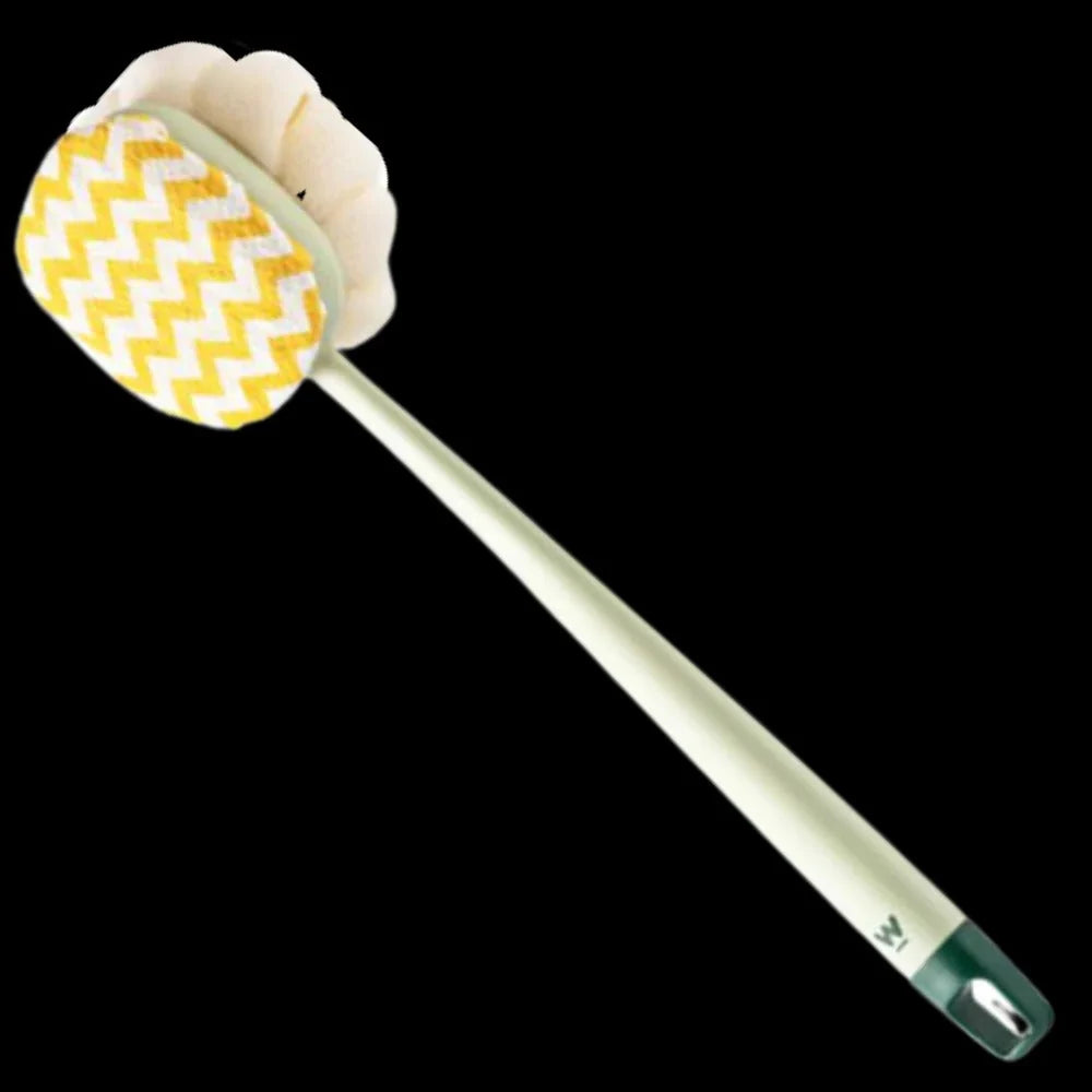 Body Scrubber Dual-Sided Brush Long Handle Hanging Loop