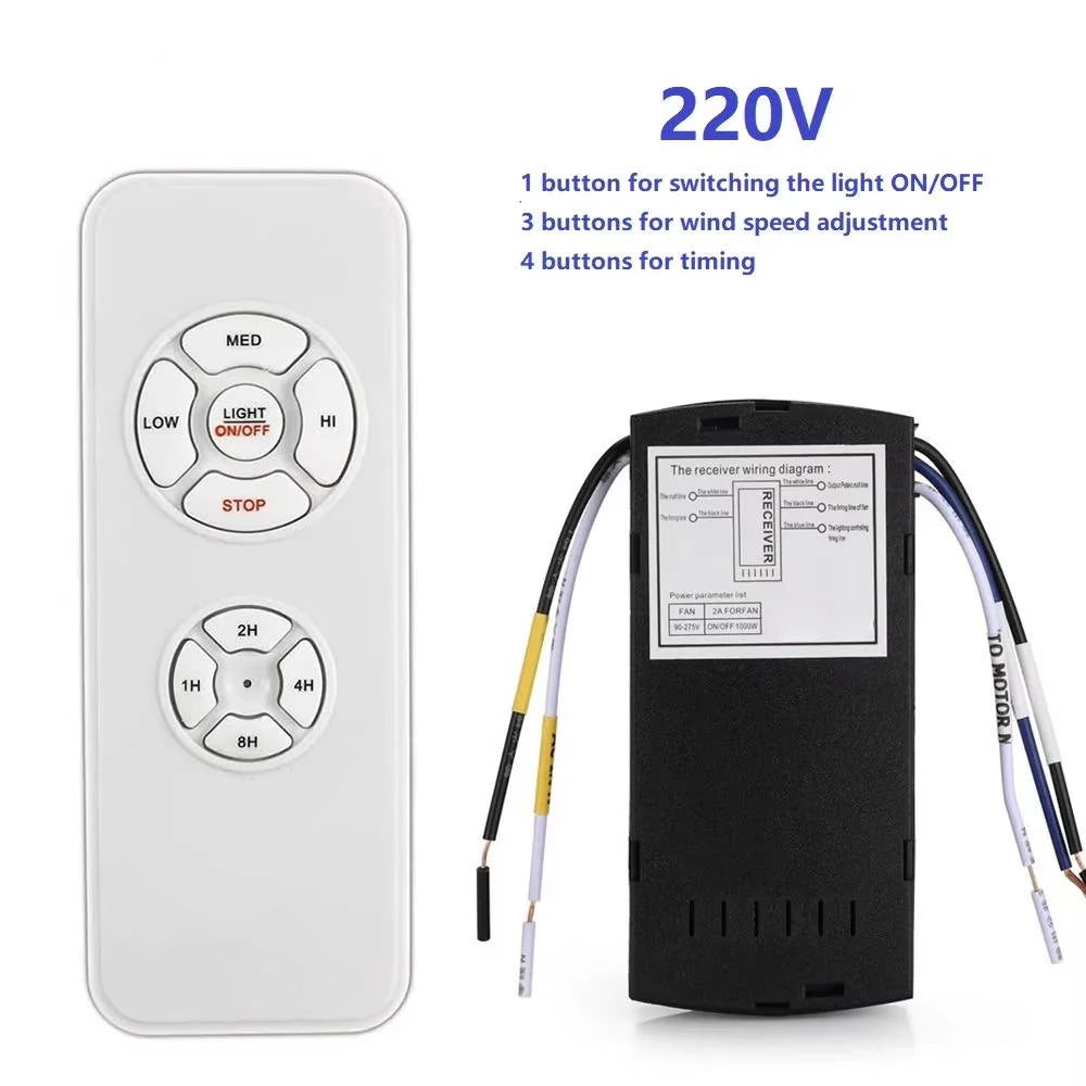 Ceiling Fan Controller App & RF Remote 3-Speed Dimmable