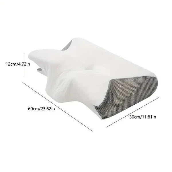 Cervical Memory Foam Pillow Ergonomic Butterfly Cooling Breathable Cover