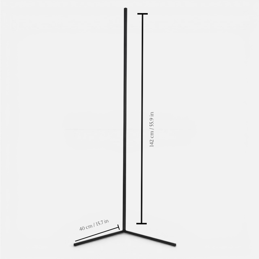 Corner Floor Lamp Dimmable LED & Remote Control