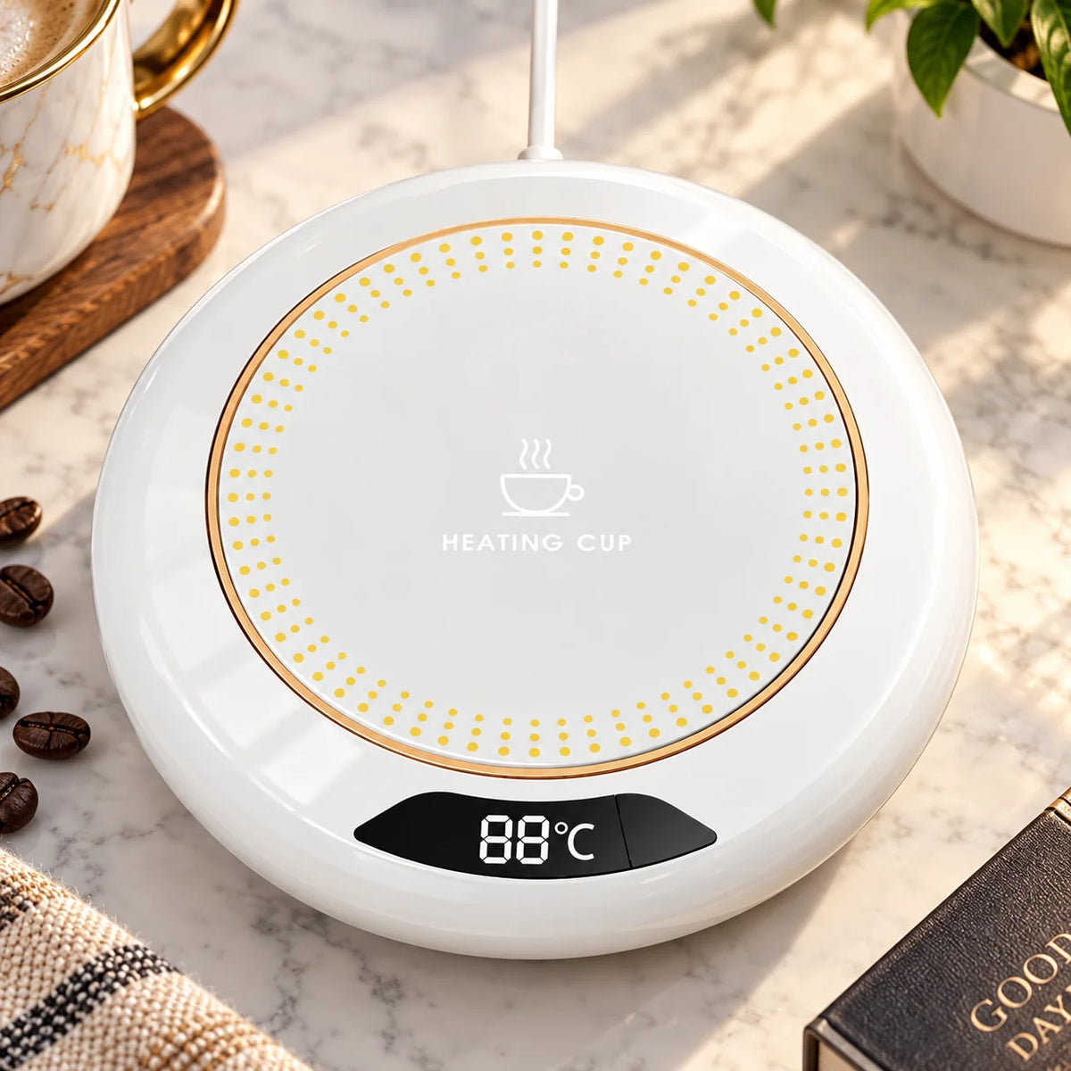 Electric Mug Warmer Digital Display 3 Preset Temps