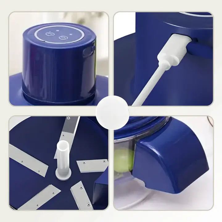 Electric Peeler One-Button Rechargeable Stainless Steel Blades