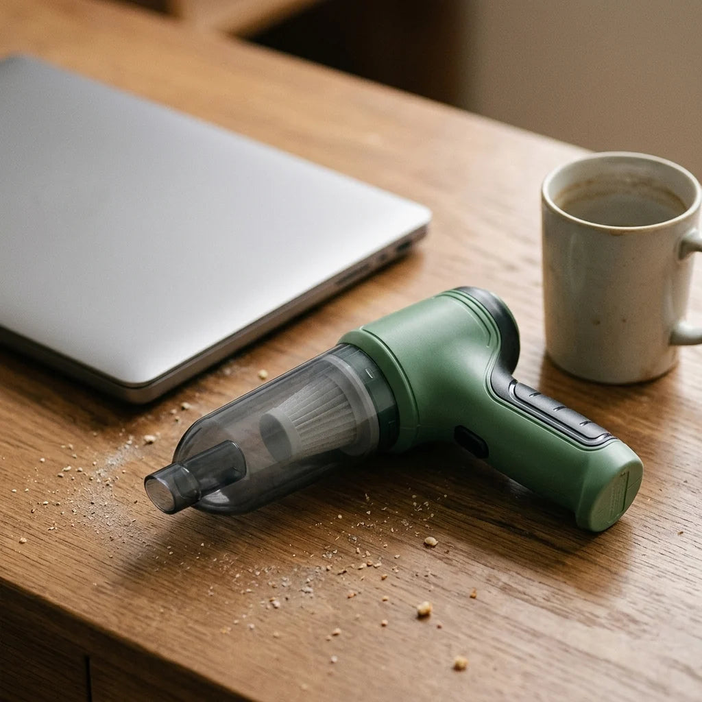 Handheld Vacuum Cordless USB-Rechargeable With 4 Attachments