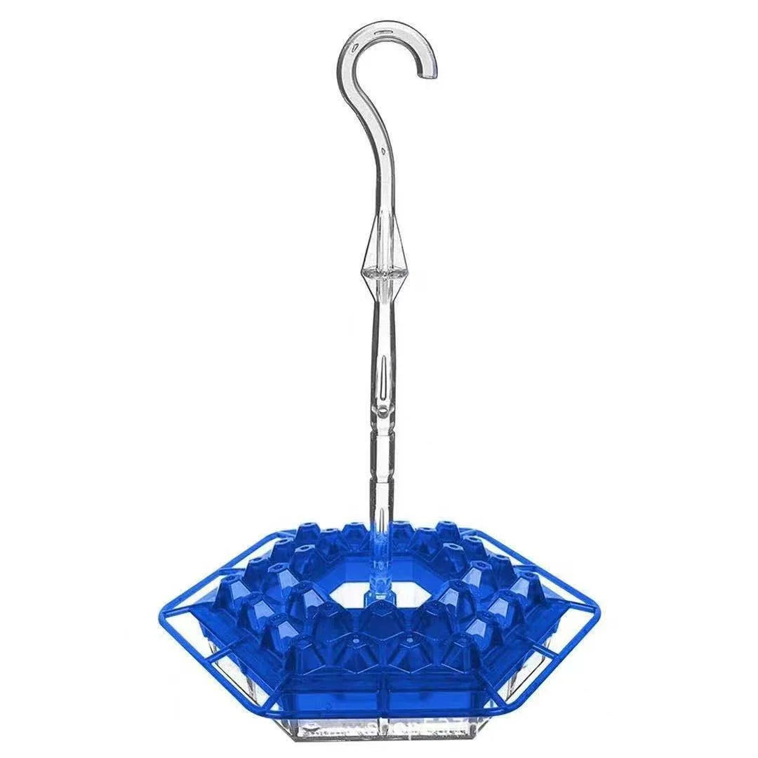 Hanging Hummingbird Feeder Bee-Resistant 30 Feeding Ports Dishwasher-Safe
