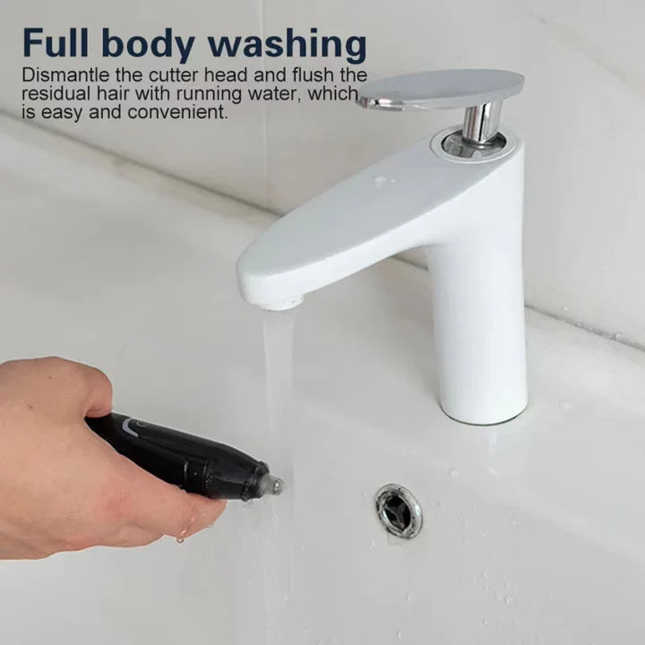 Nose & Ear Hair Trimmer Dual-Edge Blades IPX7 Waterproof