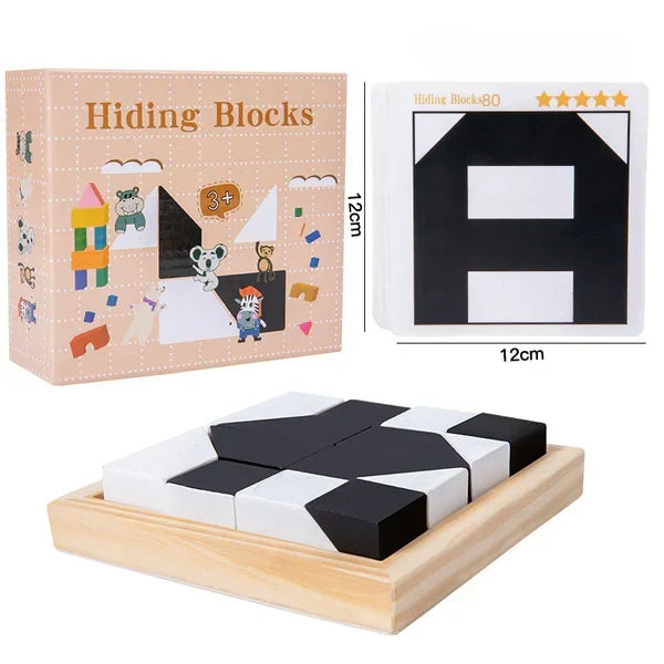 Pocket Sliding Puzzle Dual-Color Smooth Glide
