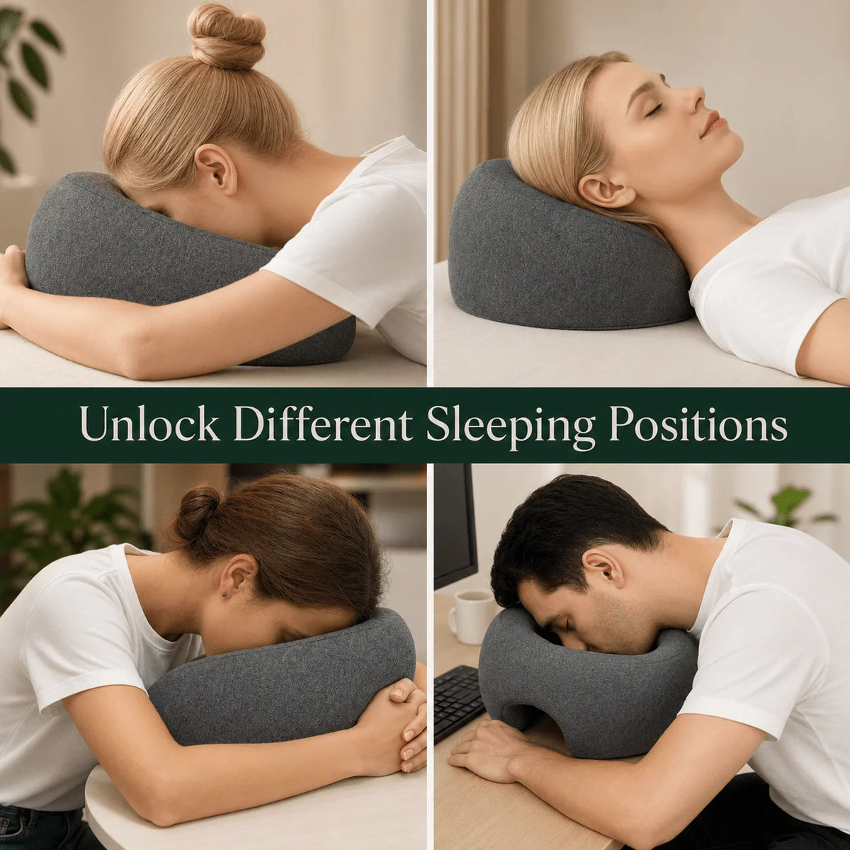 Prone Face Pillow Memory Foam Round Face Opening