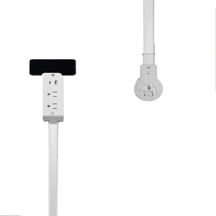 Retractable Power Strip 30in Cord USB-C Phone Holder