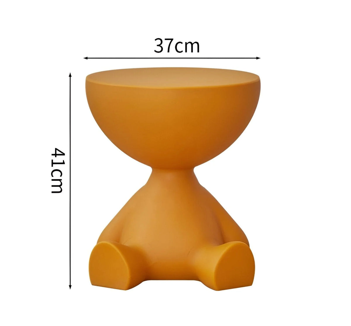 Round Accent Table Space-Saving Lightweight Plastic