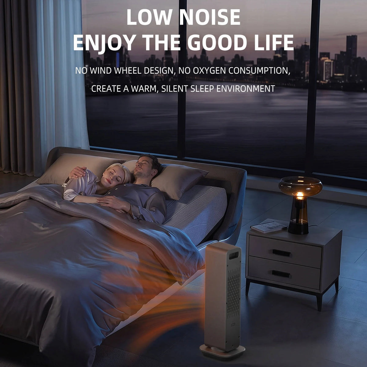 Space Heater Oscillating Ceramic Remote & Touch Controls