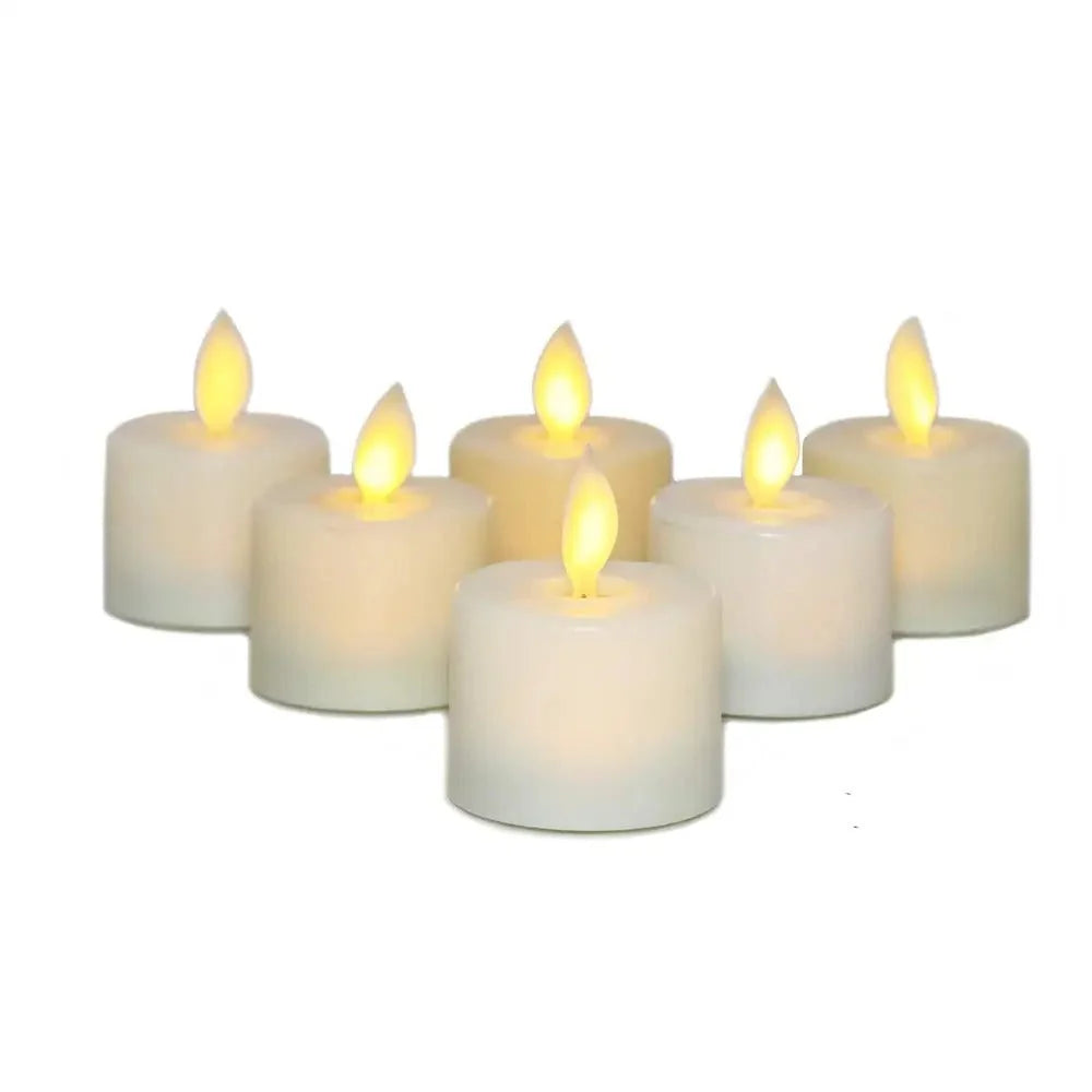Votive LED Candle Set Realistic Flicker Remote Control