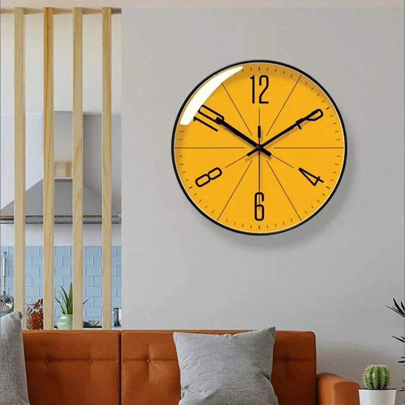 Wall Clock Modern Nordic Quartz Movement Easy-Read Numerals