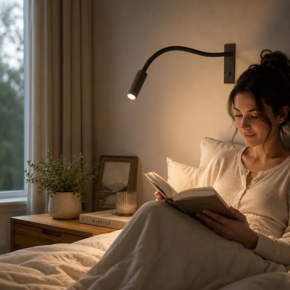 Wall Reading Lamp Solid Metal Adjustable Rotating Spotlight