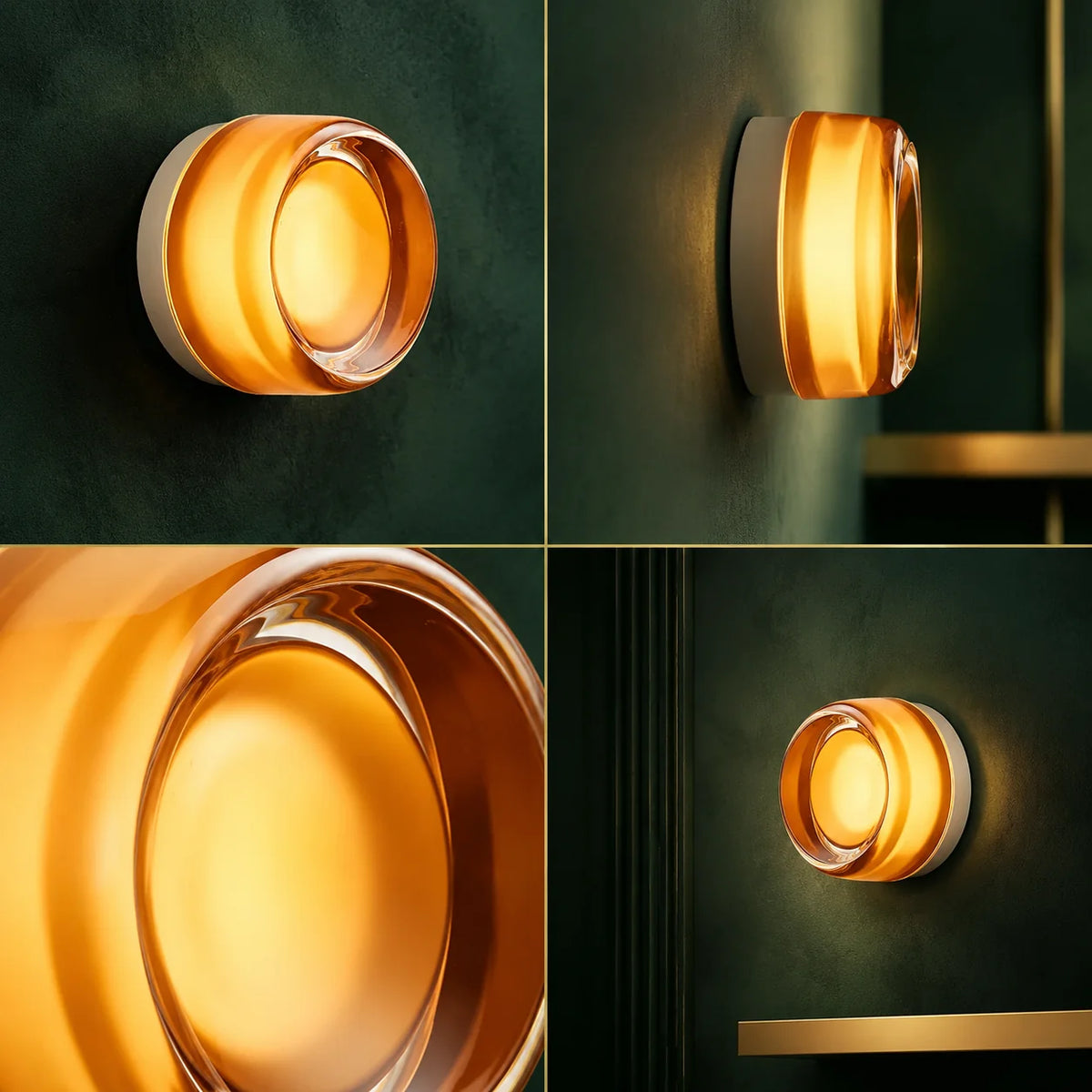 Wall Sconce Hardwired LED Textured Acrylic Shade