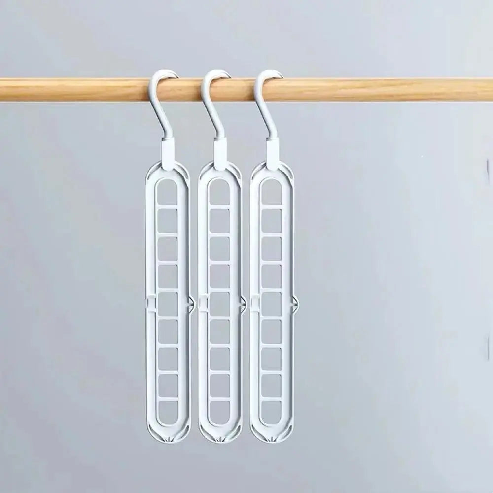 Wardrobe Organizer Space-Saving Multi-Hanger Holds Up To 9