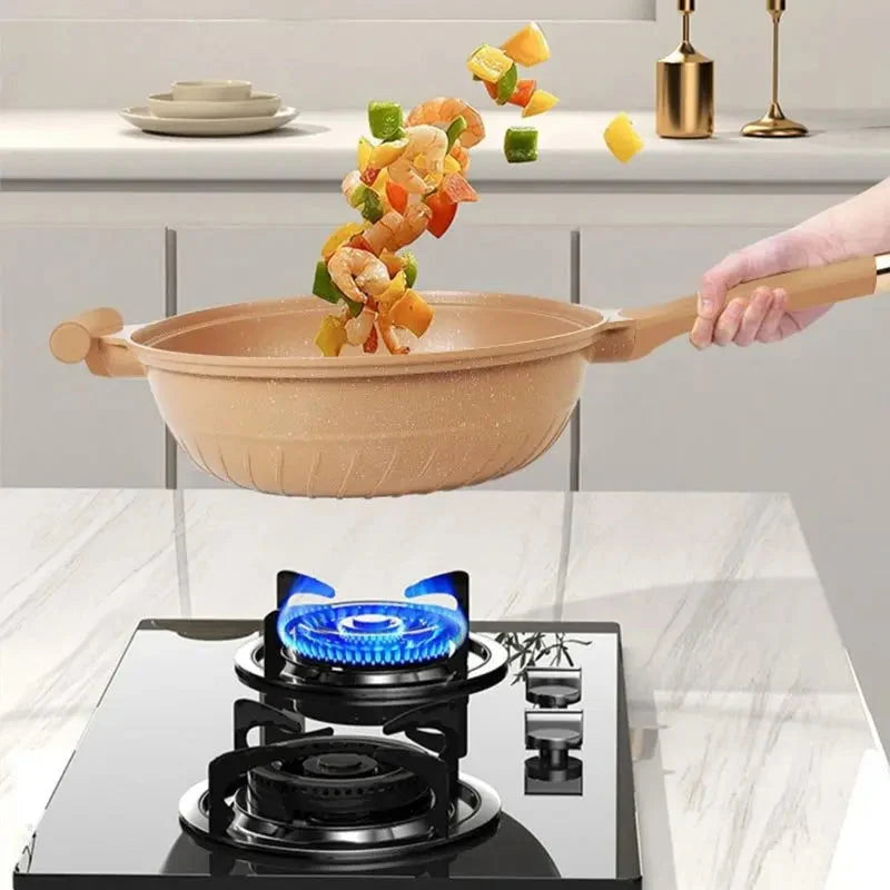 Wok Micropressure Sealed Nonstick Steamer Basket