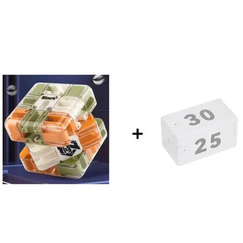 3D Maze Cube Clear View Stainless Steel Ball