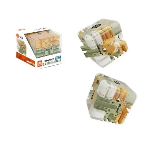 3D Maze Cube Clear View Stainless Steel Ball