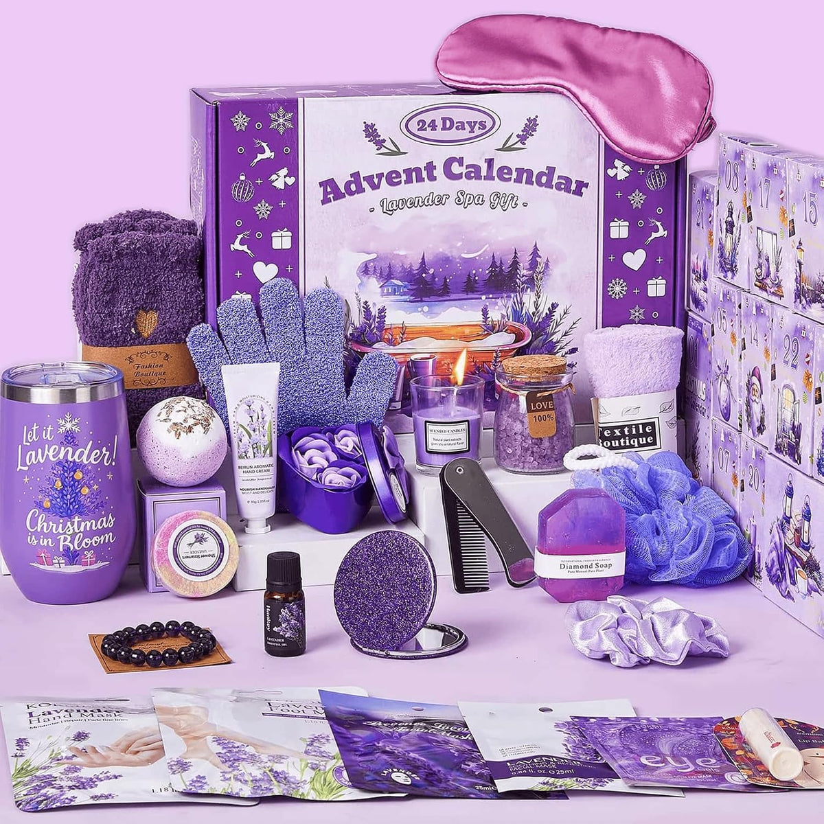 Advent Calendar Lavender Spa 24-Day Individually Boxed