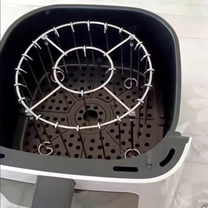 Air Fryer Skewer Rack Rotating Non-Stick Stainless Steel