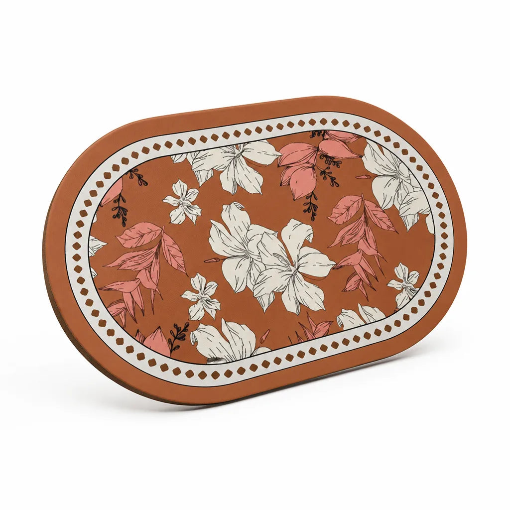 Area Rug French Country Floral Machine Washable Non-Slip