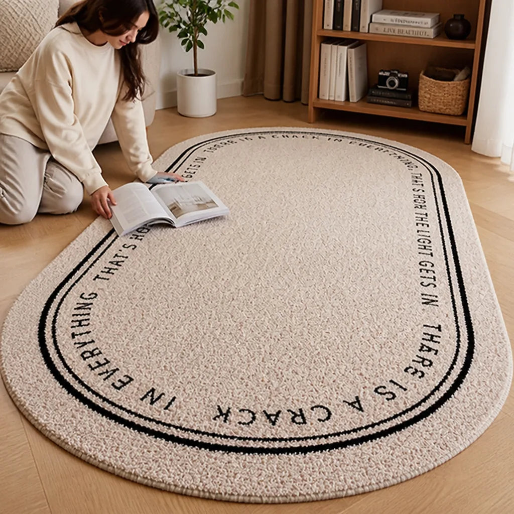 Area Rug Modern Abstract Plush & Non-Slip Backing