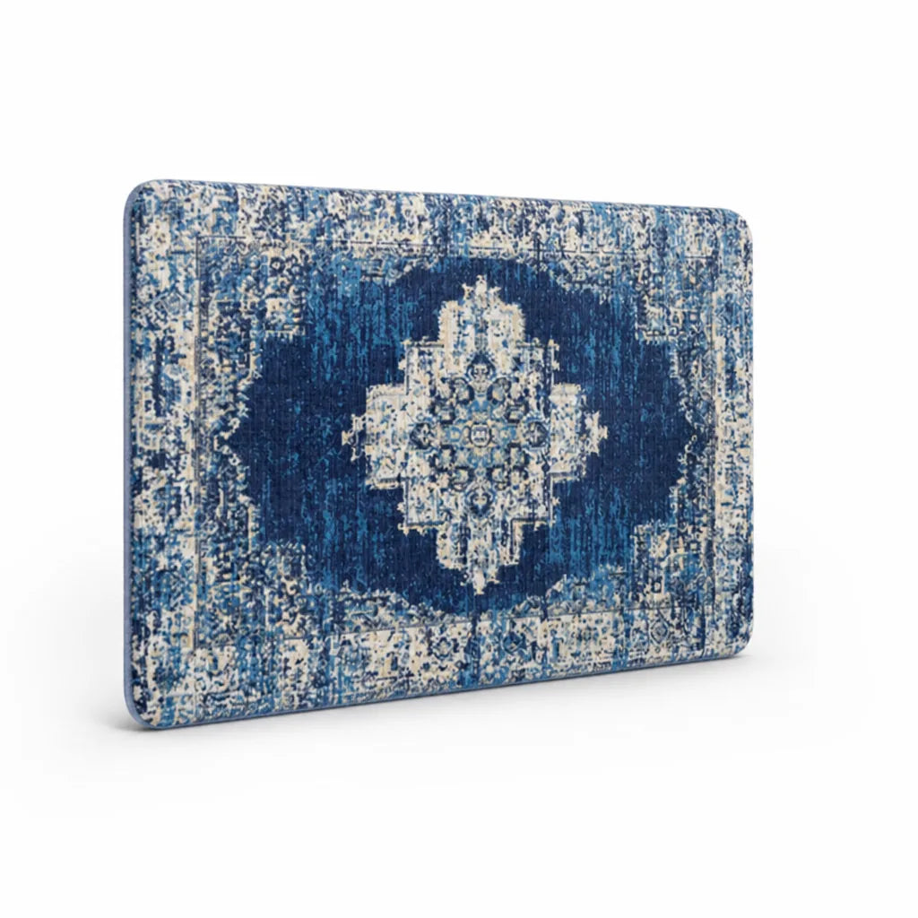 Area Rug Persian Medallion Flat-Weave Low-Profile