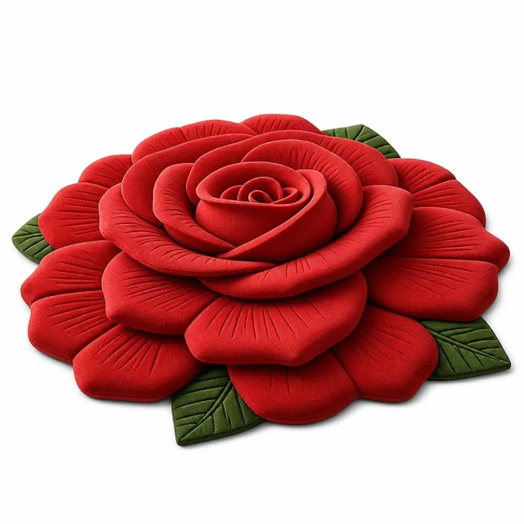 Area Rug Plush Floral Durable & Easy Clean