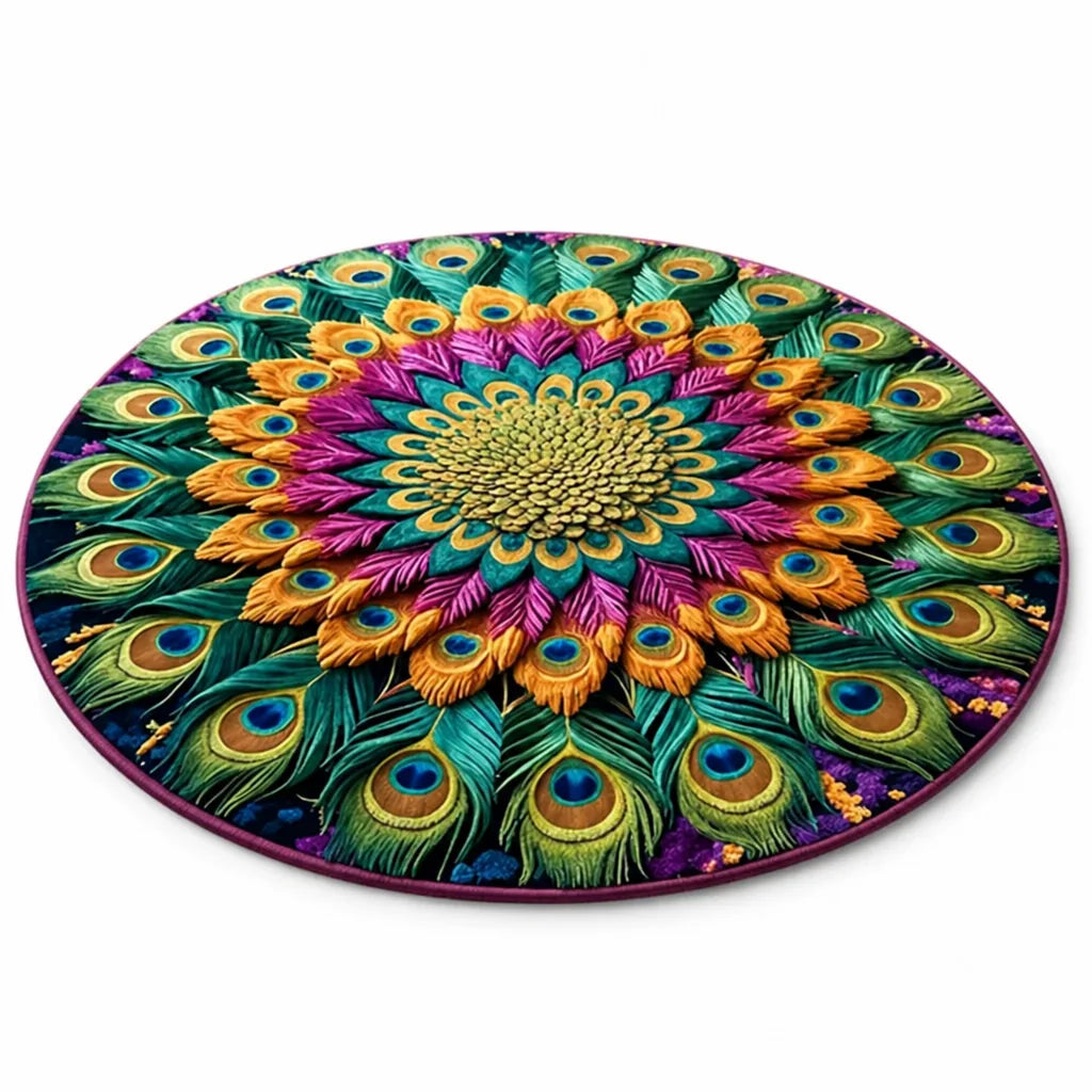 Area Rug Plush Floral Durable & Easy Clean