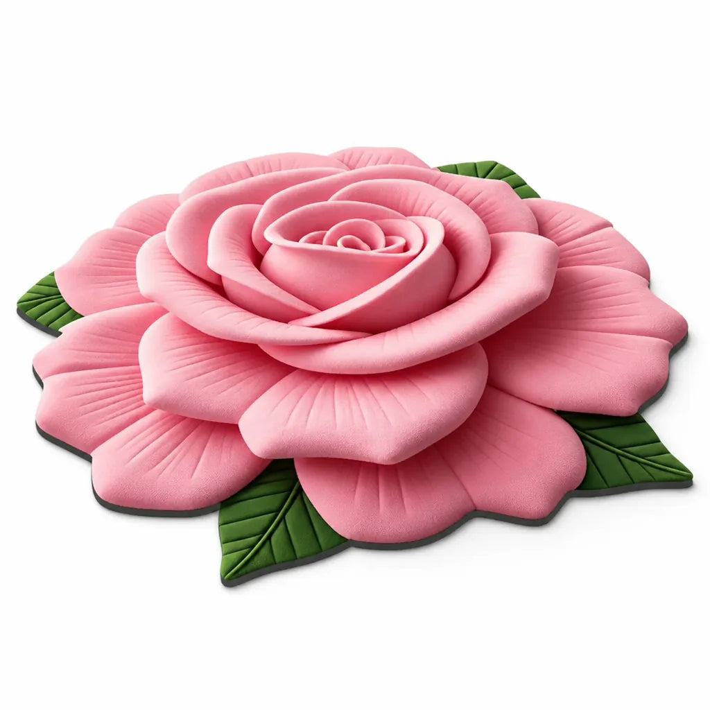 Area Rug Plush Floral Durable & Easy Clean