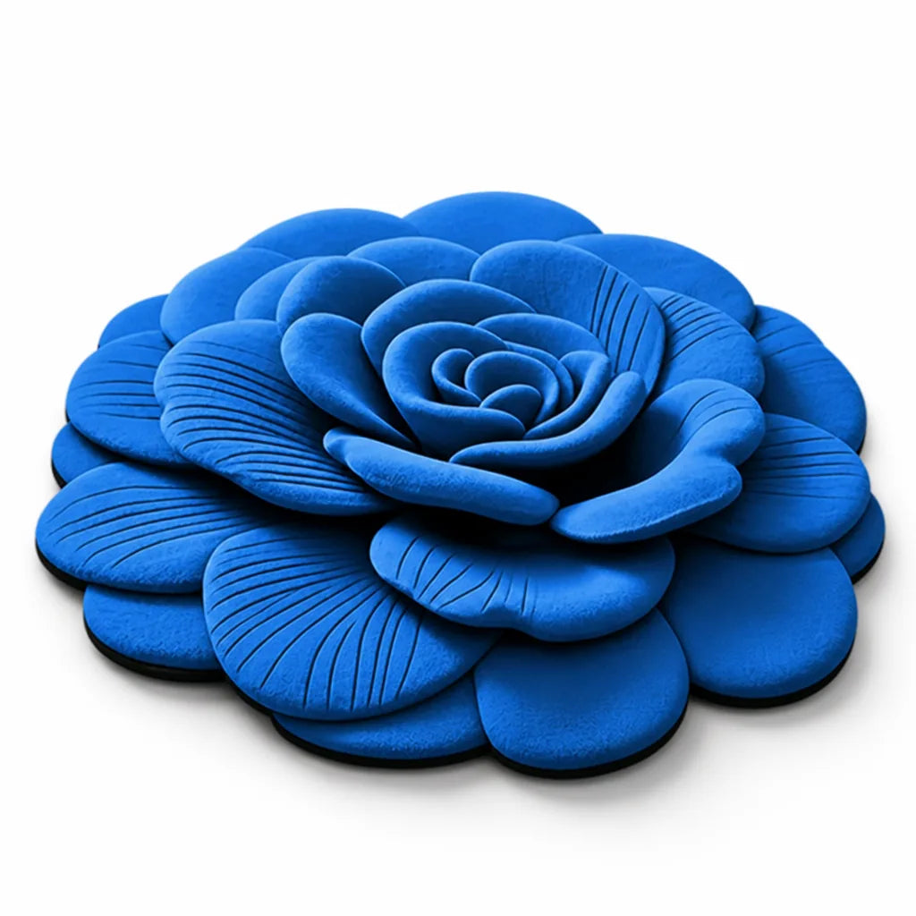 Area Rug Plush Floral Durable & Easy Clean