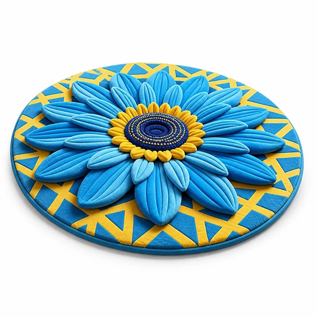 Area Rug Plush Floral Durable & Easy Clean