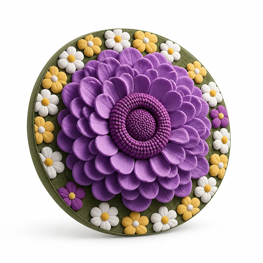Area Rug Plush Floral Durable & Easy Clean