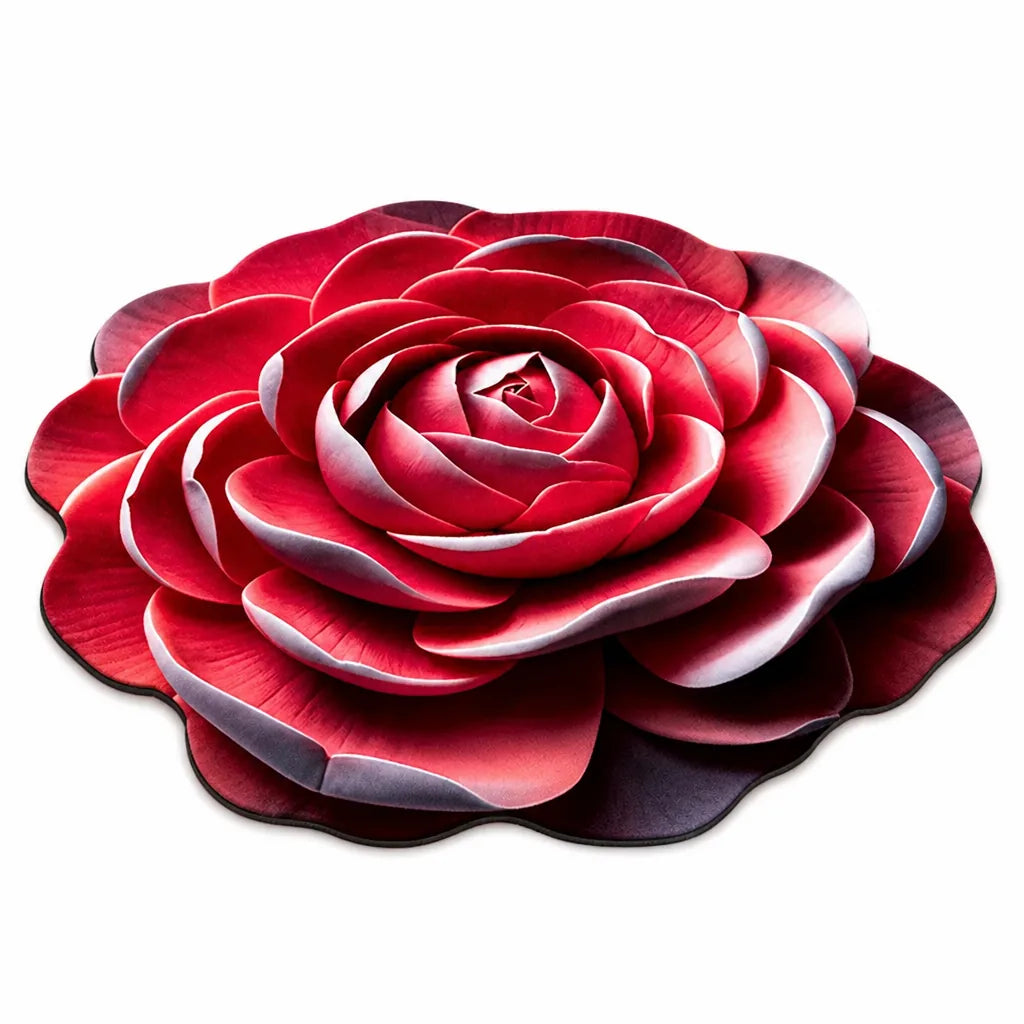 Area Rug Plush Floral Durable & Easy Clean