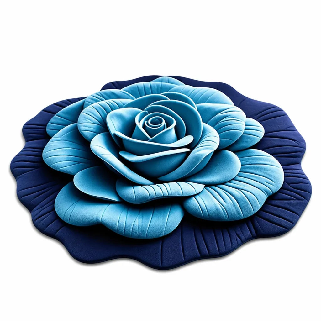 Area Rug Plush Floral Durable & Easy Clean