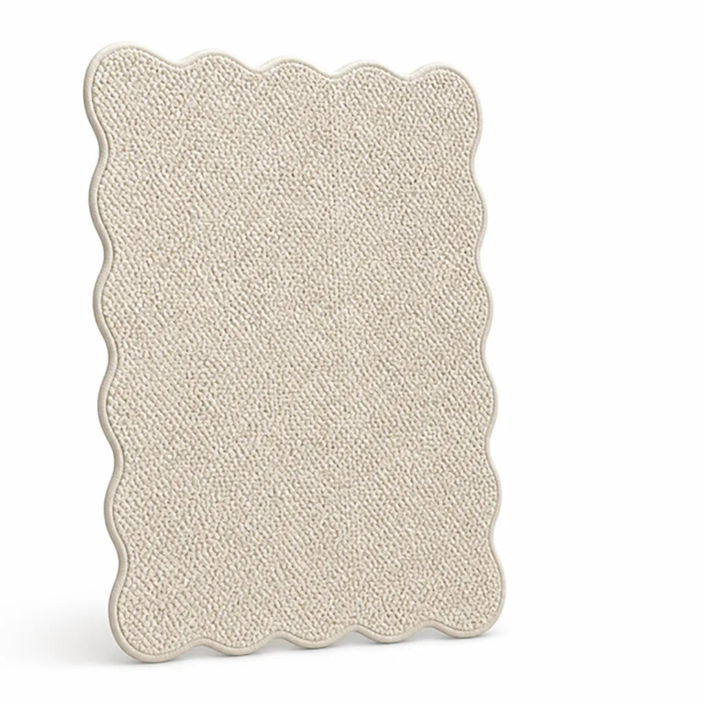 Area Rug Plush Textured Non-Slip Backing & Easy-Clean
