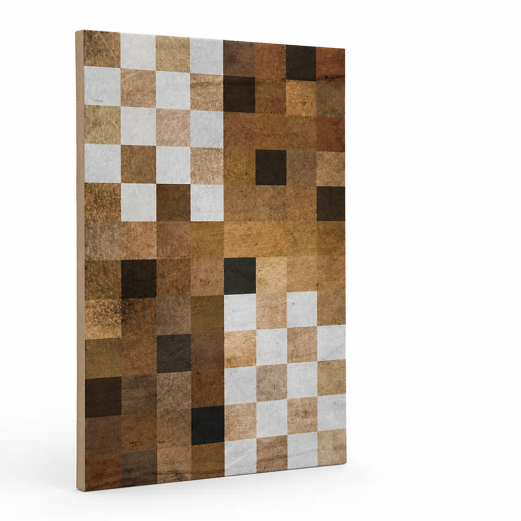 Area Rug Textured Geometric Patchwork & Non-Slip Backing