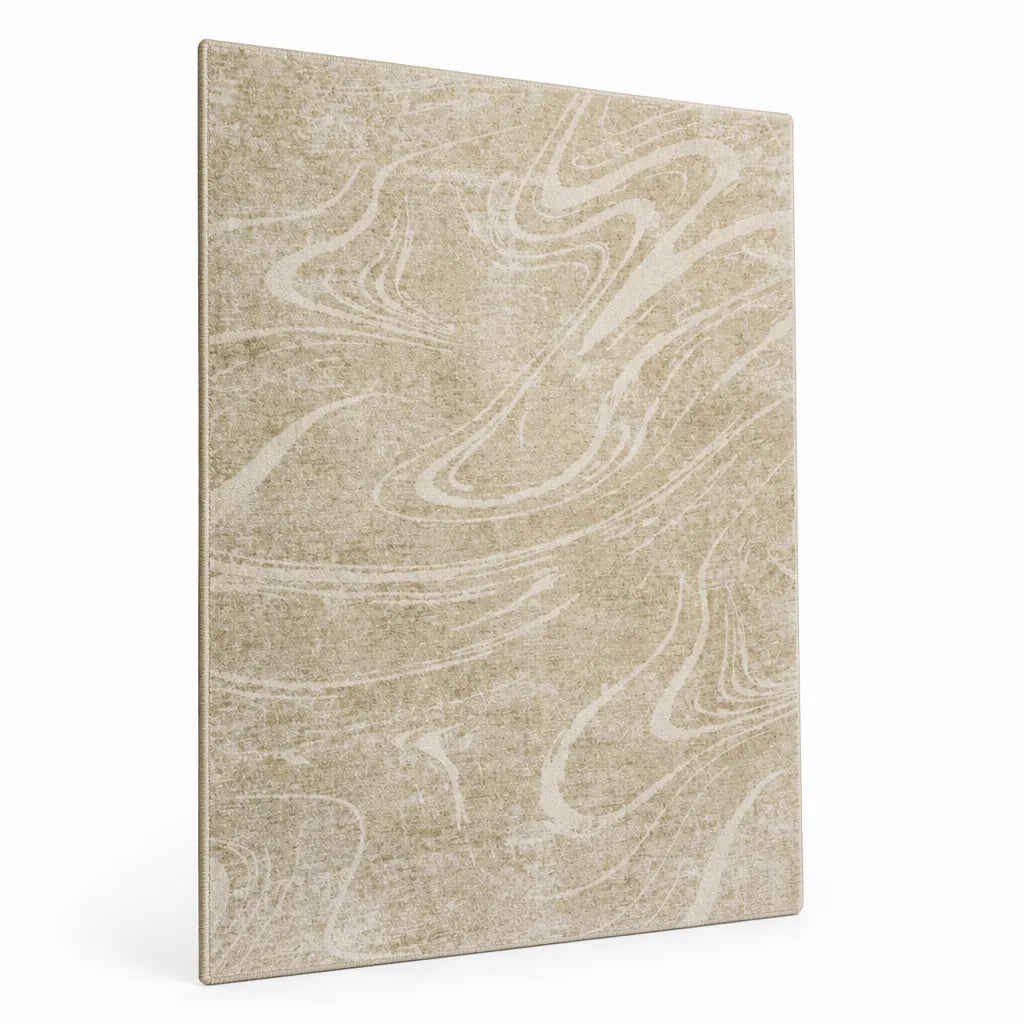 Area Rug Textured Machine Washable & Non-Slip Backing