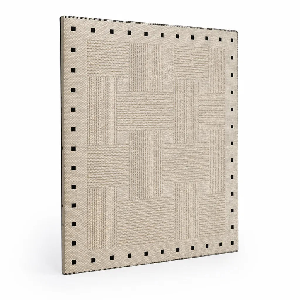 Area Rug Textured Soft Durable Fibers Slip-Resistant Backing