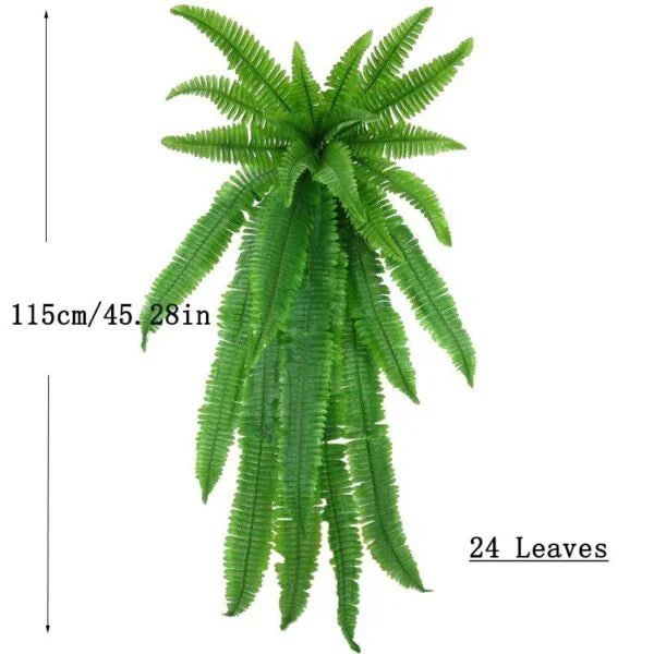 Artificial Boston Fern Lifelike Cascading Fronds UV Resistant