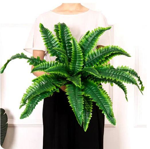 Artificial Boston Fern Lifelike UV-Resistant & Waterproof