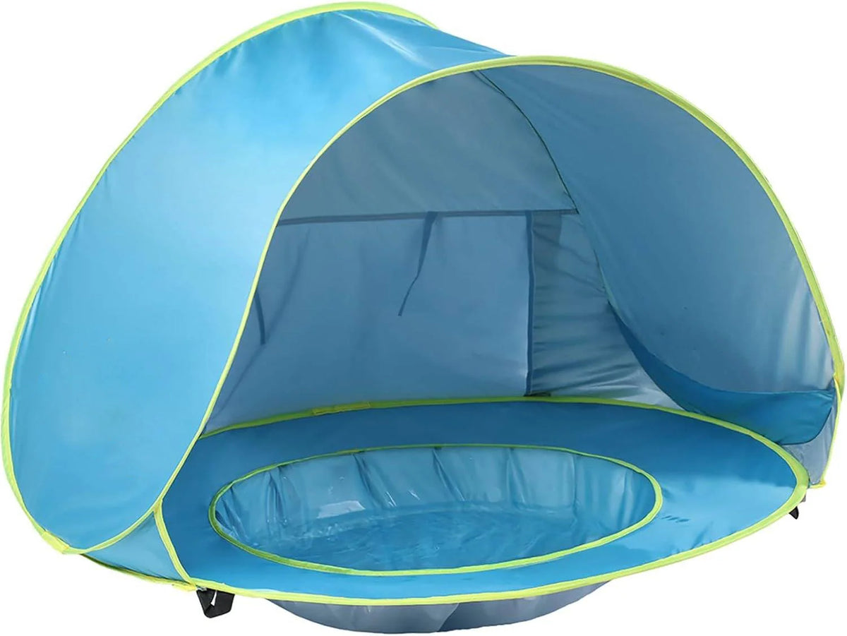 Baby Beach Tent Pop-Up UPF 50 Built-In Splash Pool