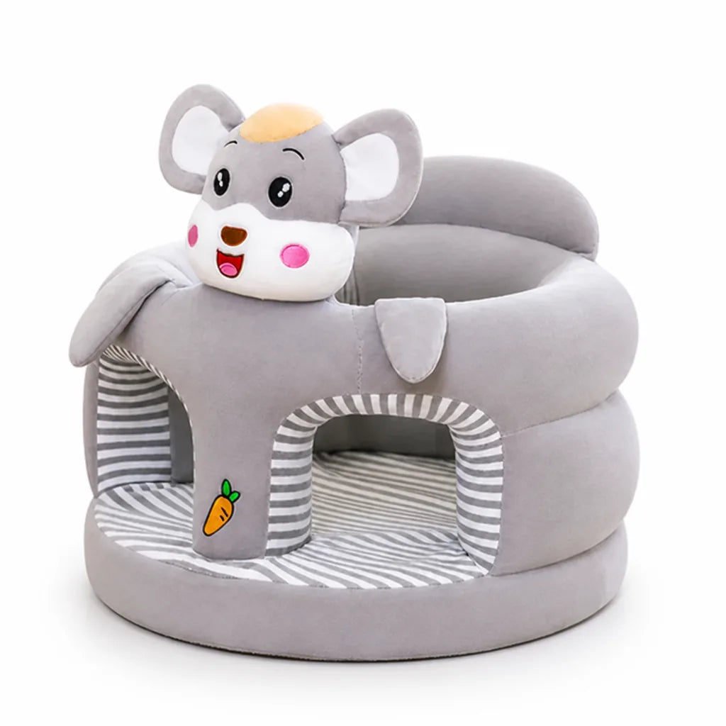 Baby Seat Ergonomic Velour Non-Slip Base