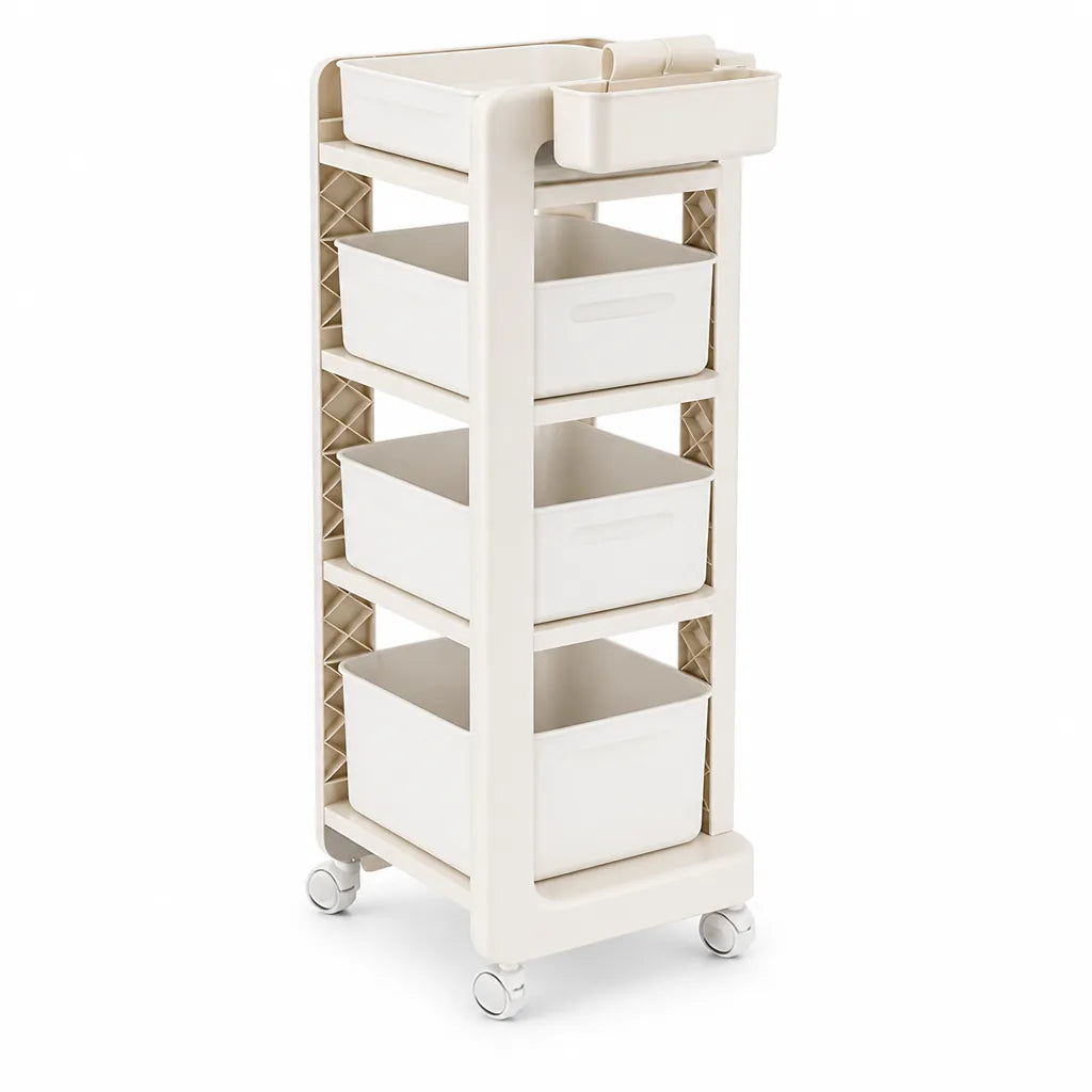 Backpack & Book Stand Wheeled Multi-Tier Durable Plastic