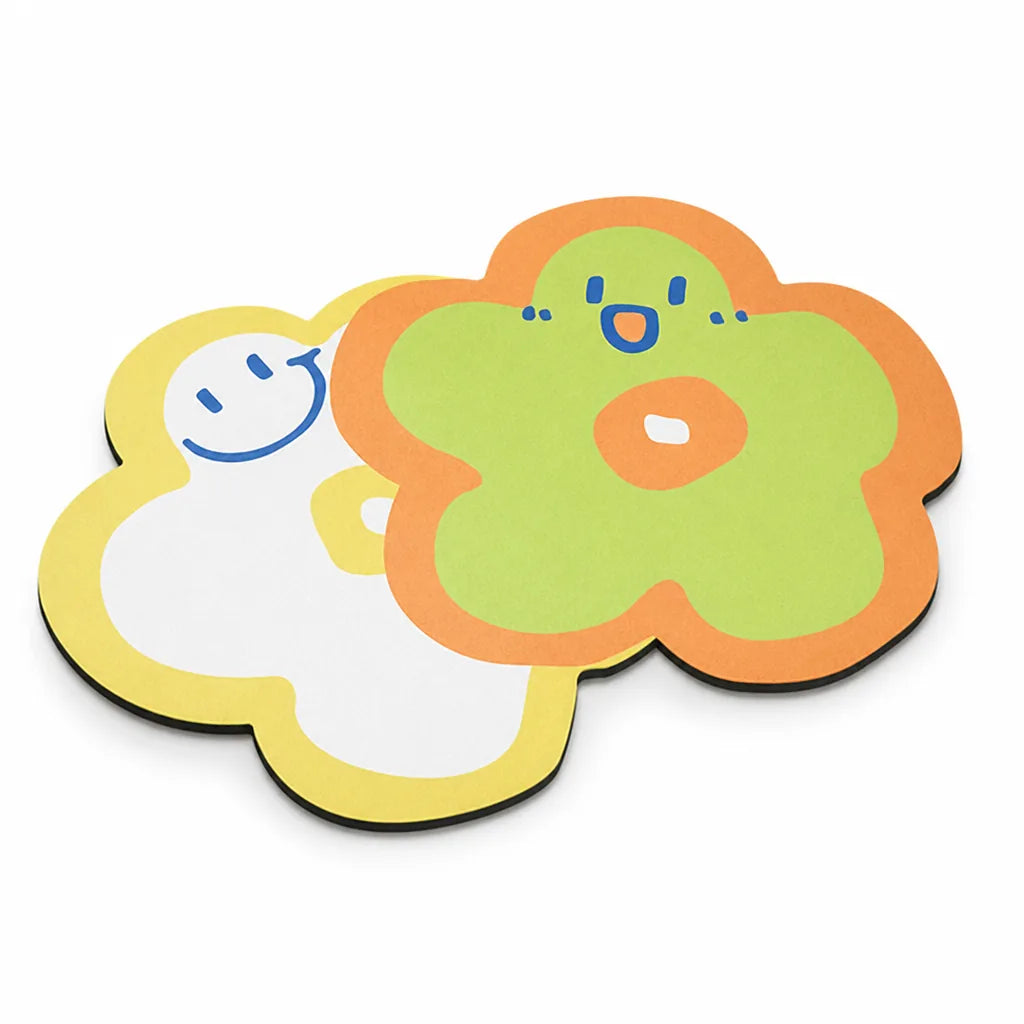 Bath Mat Flower-Shaped Plush Non-Slip Machine Washable