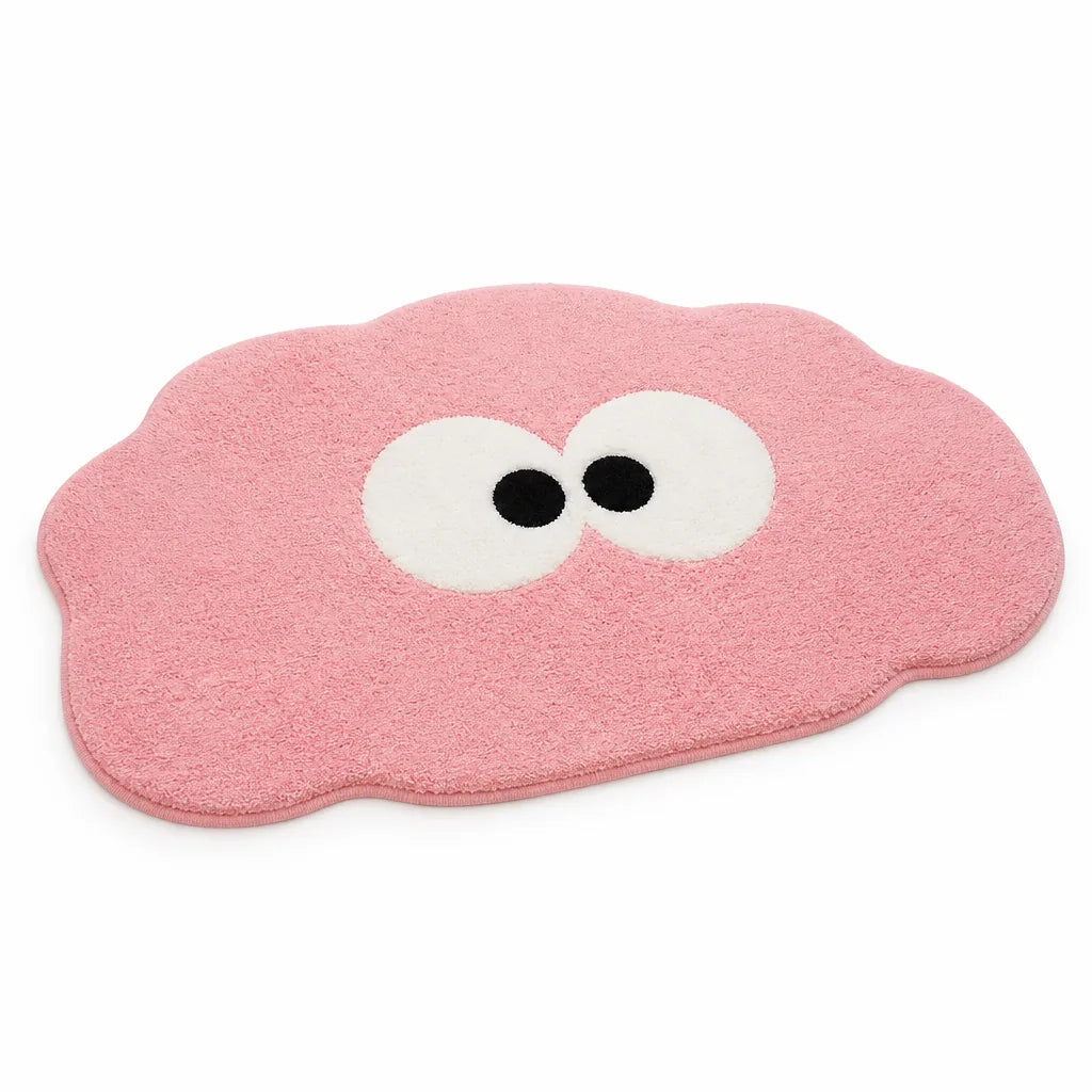 Bath Mat Plush Cartoon Design Non-Slip & Machine Washable