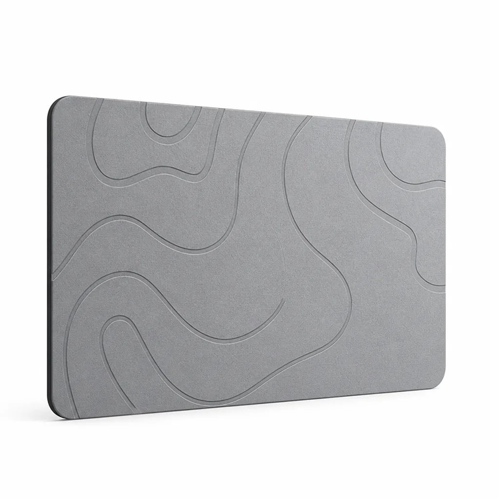 Bath Mat Plush Textured Non-Slip Rubber Base Quick Drying